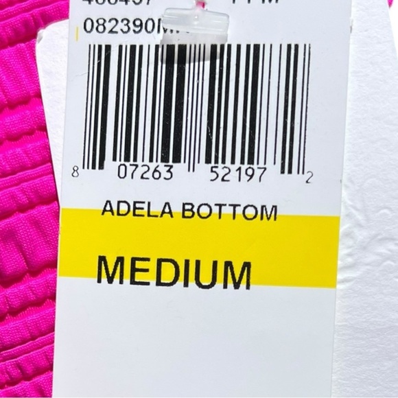 🌻NEW w/tag Becca Hibiscus Textured Adela Hipster Bikini Bottoms Size Medium - Picture 10 of 10